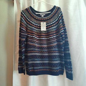 NWT Bass Multicolored Sweater